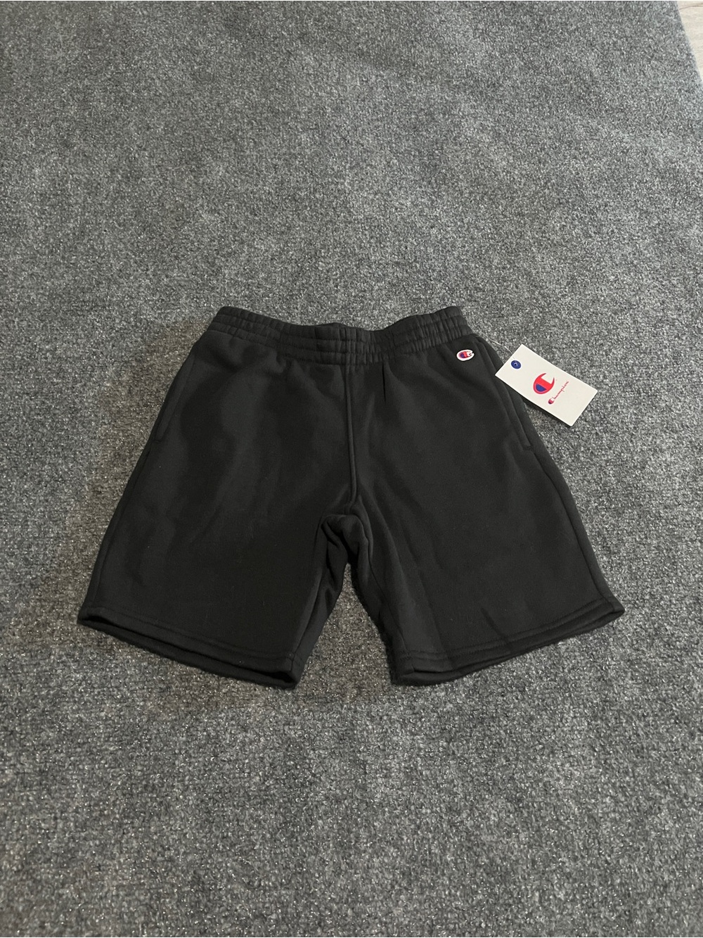 Champion Black Kids' Athletic Shorts with Logo